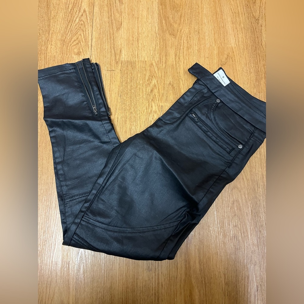French Connection faux leather leggings